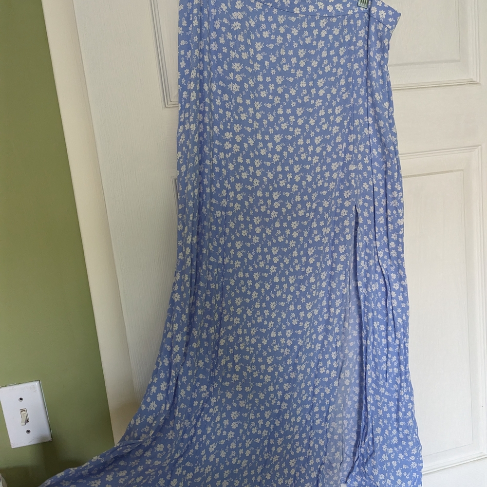 Floral Blue Skirt
